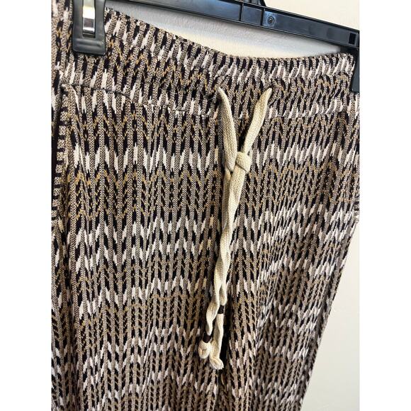 Anthropologie Saturday Sunday Pull On Elastic Waist Patterned Casual Pants M - Picture 5 of 9